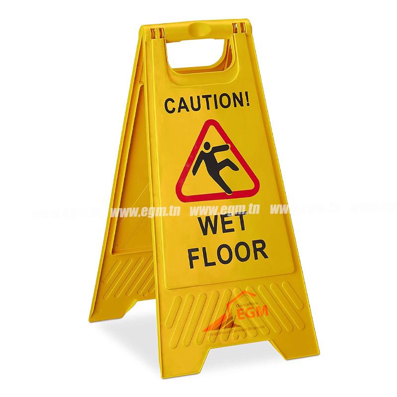 PANNEAU AVERTISSEMENT SOL GLISSANT EN PPC ZEPLIN