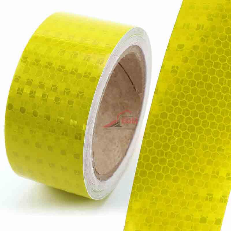 ROULEAU BANDE ADESIF RÉFLÉCHISSANTE 38MM X 3.07MM JAUNE WORKMANN