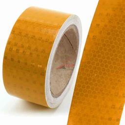 ROULEAU BANDE ADESIF RÉFLÉCHISSANTE 38MM X 3.07MM ORNAGE WORKMANN - Image 1