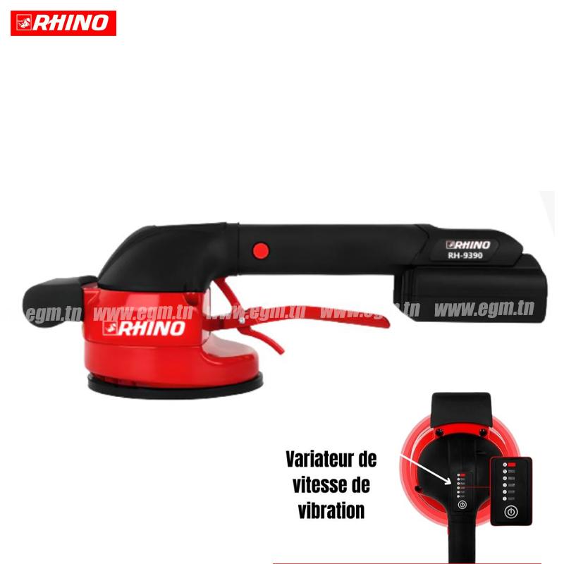 VENTOUSE DE POSE CARREAUX VIBRANTE A 2 BATTERIE 16.8V RHINO