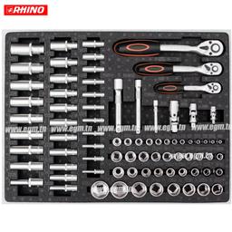 SERVANTE D'ATELIER A 7 TIROIRE AVEC 182 PIECES RHINO - Image 2