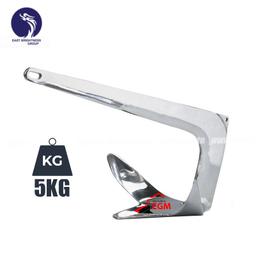 ANCRE DROITE POUR BATEAU EN INOX AISI 316 5.0KG EAST - Image 1