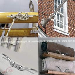 TAQUET POUR MAT DE DRAPEAU EN INOX L112MM EAST - Image 4