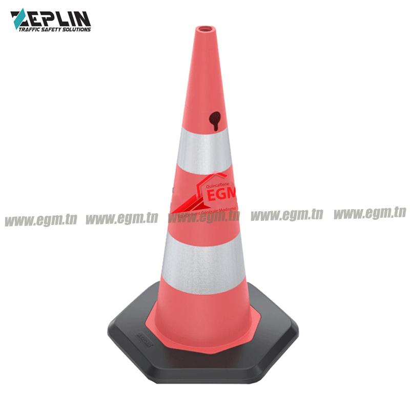 CONNE DE CHANTIER 900MM SIGNALETIQUE BASE LARGE EN PVC ZEPLIN