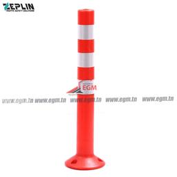 POTEAU DELINEATEUR FLEXIBLE EN TPU D : 80MM H : 1 M ZEPLIN - Image 1