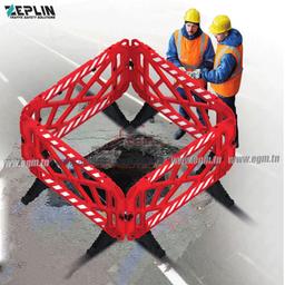 BARRIERE DE SECURITE EN PPC-PVC 100X150X50CM ZEPLIN - Image 2