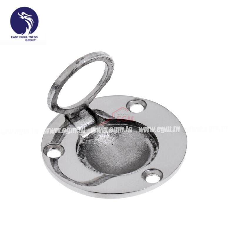 poignée de levage affleurante ronde en inox D50MM EAST
