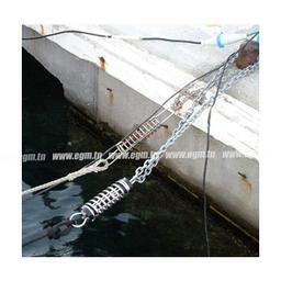 Ressort d'arrimage en inox avec silencieux en caoutchouc L470MM D9MM EAST - Image 2