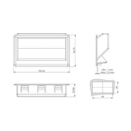 POIGNEE POLYAMIDE NOIR 703-6 OSKAR - Image 2