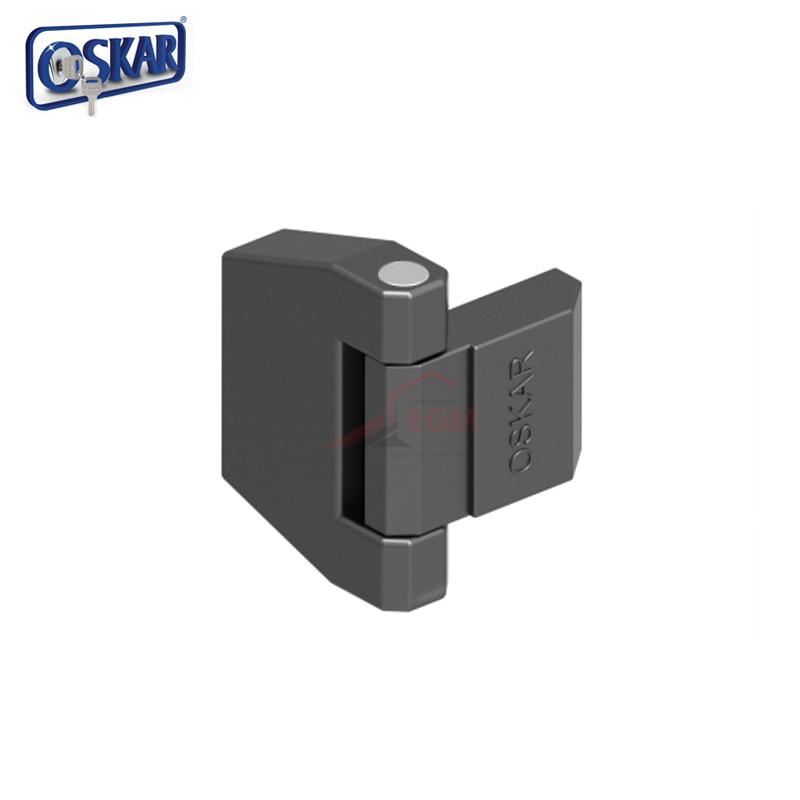 CHARNIÈRE NOIR DE COUVERCLE DE PANNEAU OSKAR
