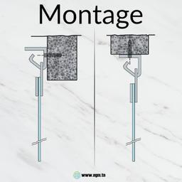 CHARNIERE LANIER EN INOX 300 MM - Image 3