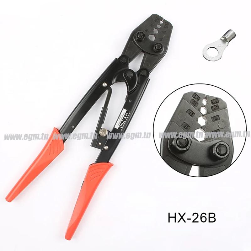 PINCE A SERTIR LES COSSE HX-26B 6-25MM WINTEC
