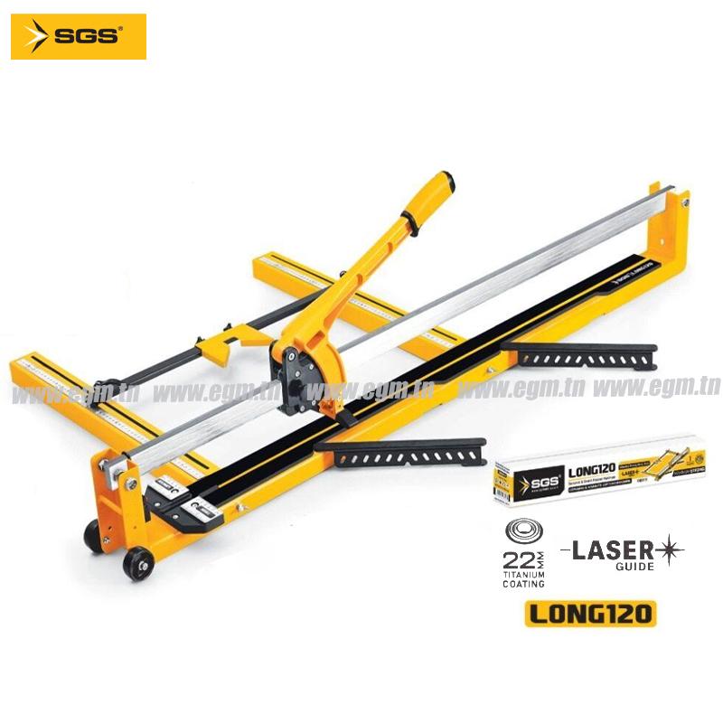 COUPE CARREAU GRANIT CERAMIQUE AVEC GUIDE LASER 1200MM SGS