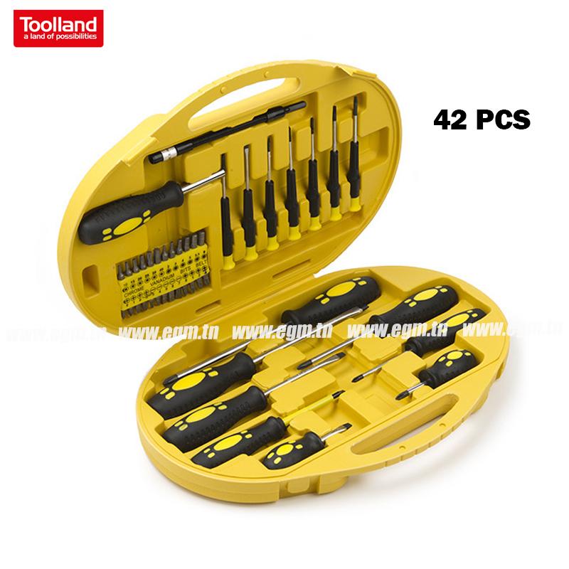 COFFRET DE TOURNEVIS ET EMBOUT 42 PIECES