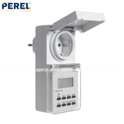MINUTERIE HEBDOMADAIRE NUMERIQUE EXTÉRIEUR 3600W/IP44 PEREL - Image 1