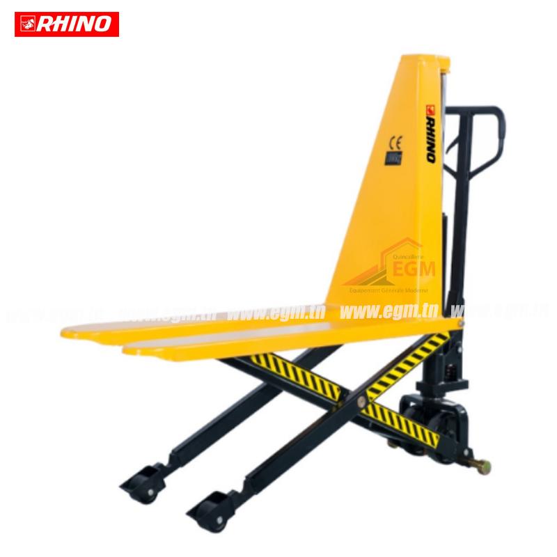 TRANSPALETTE ELEVATEUR CISEAUX 1.5T RHINO