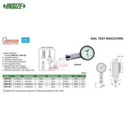 COMPARATEUR PUPPITAS 0- 0.8X0.01/37MM INSIZE - Image 2