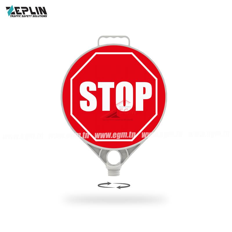 PANNEAU DE CIRCULATION "STOP" REFLECHISSANT ZEPLIN