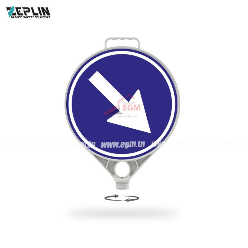 PANNEAU DE RESTEZ A DROITE REFLECHISSANT ZEPLIN