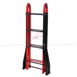 ESCABEAU TELESCOPIQUE EN ACIER SANSONETTA - Image 1