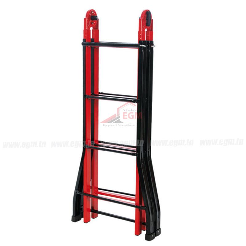 ESCABEAU TELESCOPIQUE EN ACIER SANSONETTA