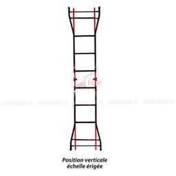 ESCABEAU TELESCOPIQUE EN ACIER SANSONETTA - Image 3