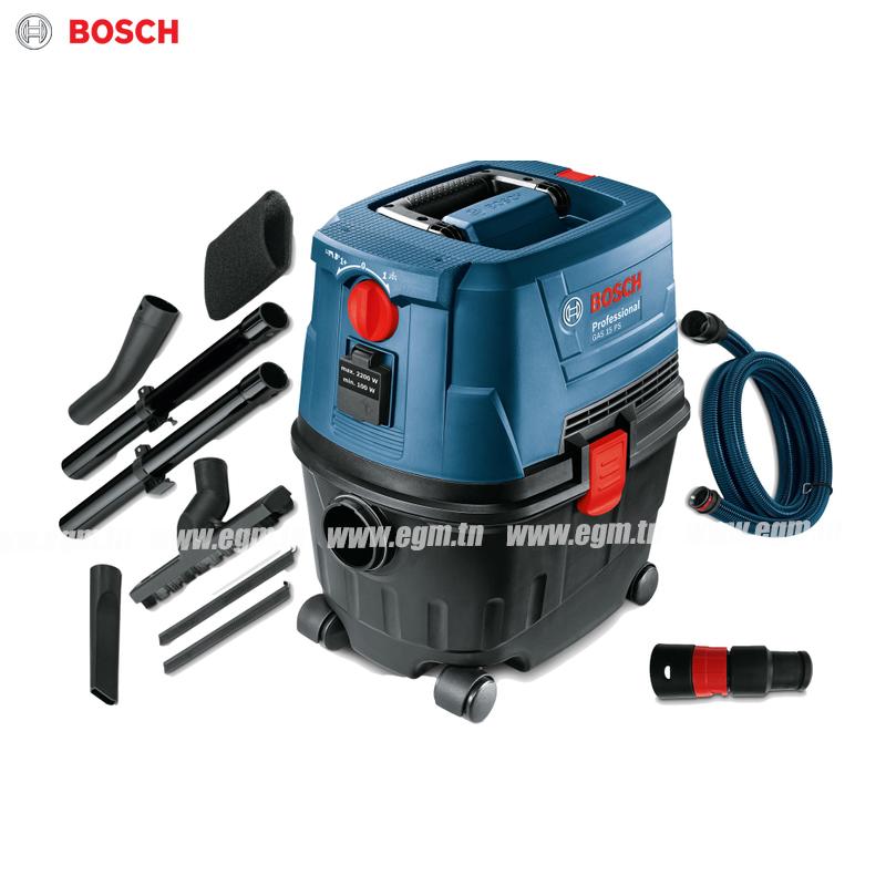 ASPIRATEUR INDUSTRIEL EAU et POUSSIÈRE GAS 15 PS 1100W BOSCH