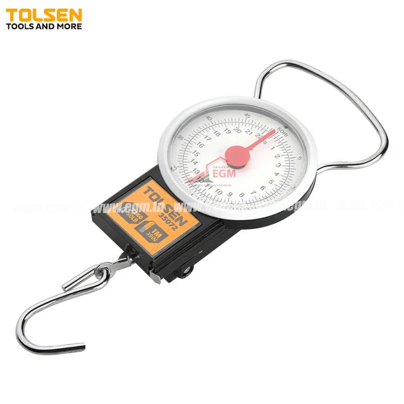 BALANCE DE POCHE CHROME MAX 22KG TOLSEN