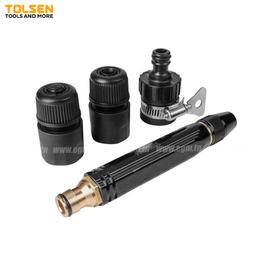 JET D'EAU REGLABLE AVEC RACCORD RAPIDE EN ALUMINIUM et CUIVRE 1/2" TOLSEN - Image 1