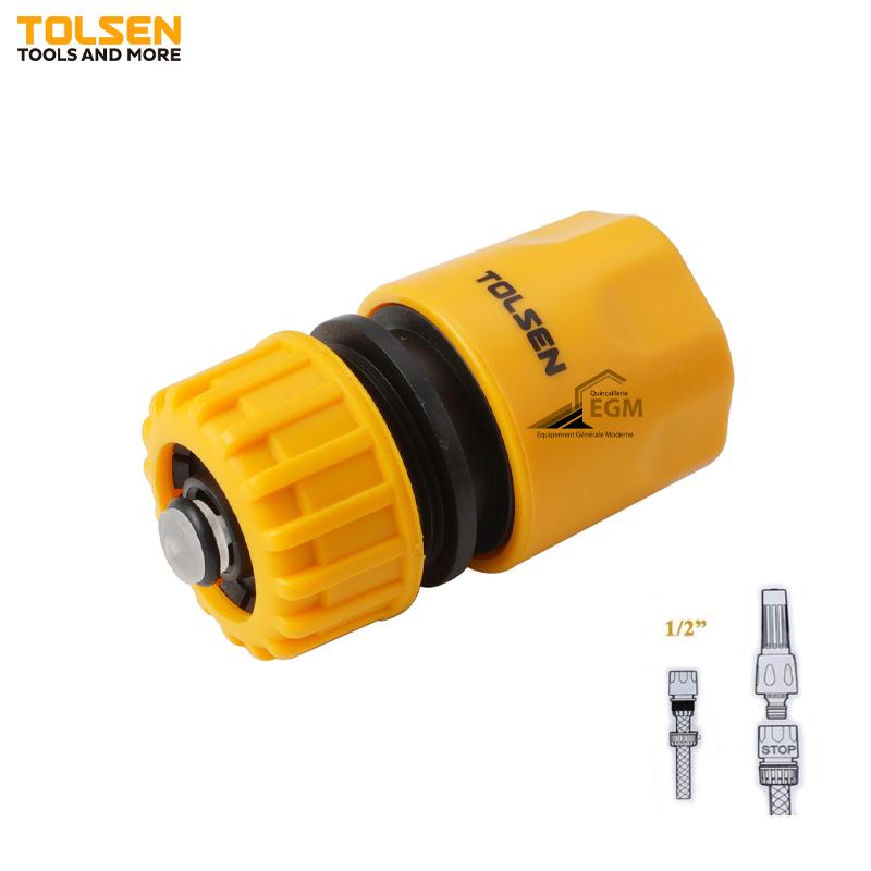 RACCORD RAPIDE POUR TUYAU 1/2" TOLSEN