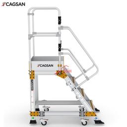 ECHELLE A PLATFORME INDUSTRIELLE EN ALUMINIUM EP3 4 MARCHE CAGSON - Image 2