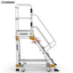 ECHELLE A PLATFORME INDUSTRIELLE EN ALUMINIUM EP4 5 MARCHE CAGSON - Image 2