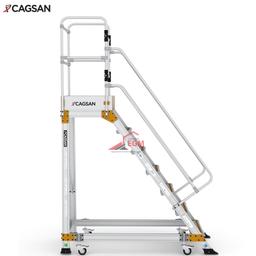 ECHELLE A PLATFORME INDUSTRIELLE EN ALUMINIUM EP6 7 MARCHE CAGSON - Image 2