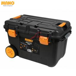 BOITE A OUTIL PLASTIQUE A CHARIOT NOIR MANO - Image 1