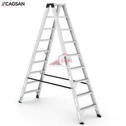 ESCABEAU 9 MARCHES ALUMINIUM DOUBLE EVEREST PRO CAGSON - Image 1
