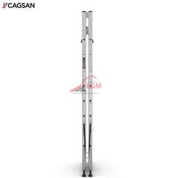 ECHELLE DOUBLE ALUMINIUM A PLATEFORME 2X9 MARCHES CAGSON - Image 2