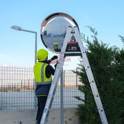 ECHELLE DOUBLE ALUMINIUM A PLATEFORME 2X9 MARCHES CAGSON - Image 4