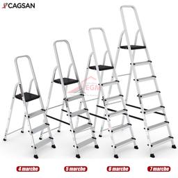 ESCABEAU-ALUMINIUM 4-5-6-7 MARCHES BERGAMA CAGSON - Image 1