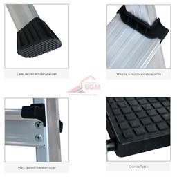 ESCABEAU-ALUMINIUM 4-5-6-7 MARCHES BERGAMA CAGSON - Image 4