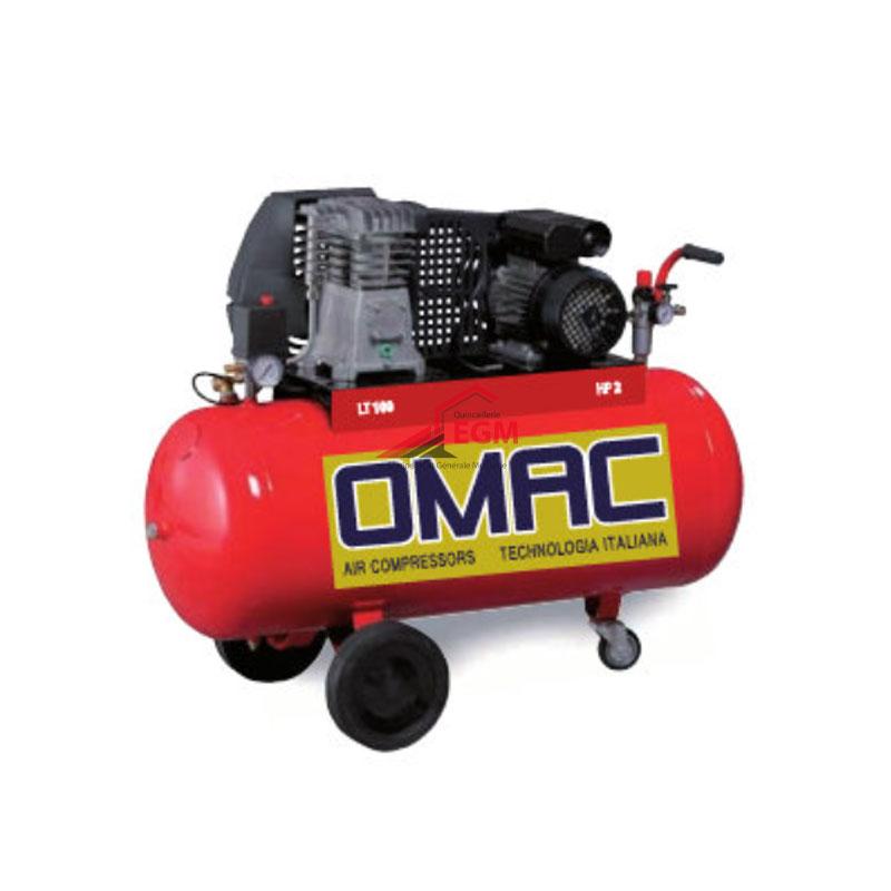COMPRESSEUR AIR 100L 220V HP2 + M28 TETE ALUMINIUM OMAC