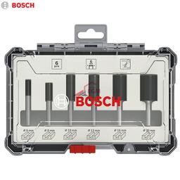 COFFRET DE 6 FRAISE DEFONCEUSE A RAINURER DROITE A QUEUE 6.0MM BOSCH - Image 1