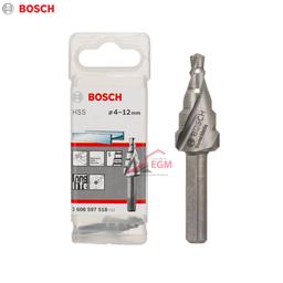 FORET ETAGE FORME CONIQUE HSS 4-12 LONG 50MM BOSCH - Image 1