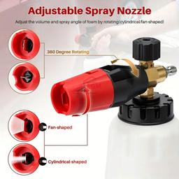 PISTOLET POUR LANCE NETTOYER+MOUSSE H/PRESSION REGLABLE 1.0L RHINO - Image 4