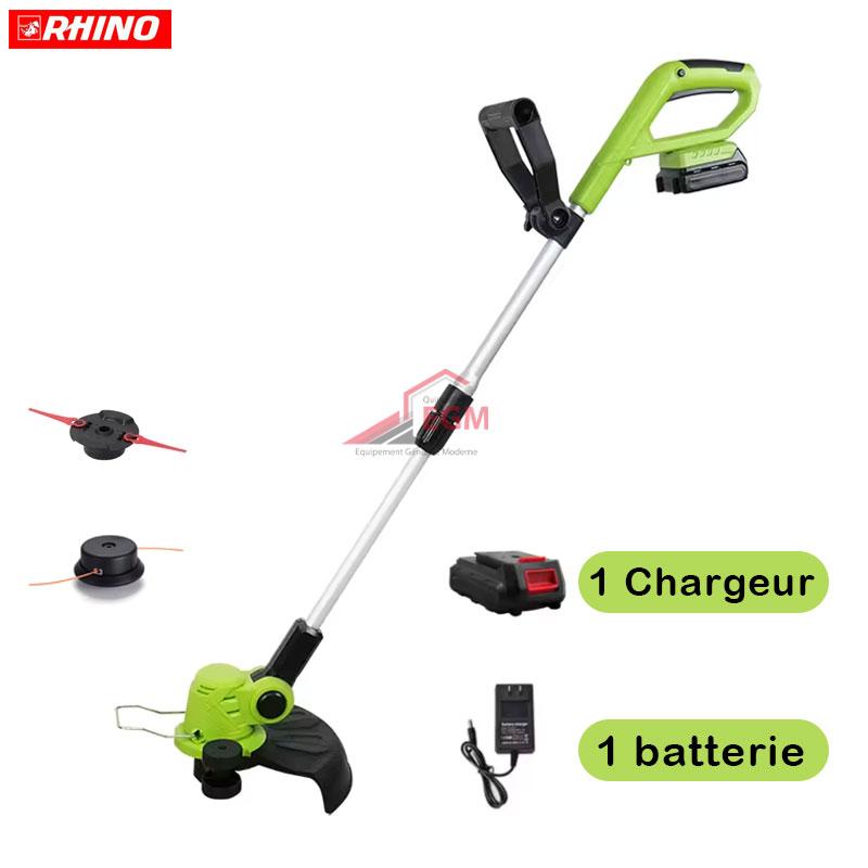 COUPE BORDURE SANS FIL 20V DOUBLE TETE RHINO