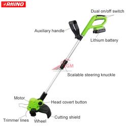 COUPE BORDURE SANS FIL 20V DOUBLE TETE RHINO - Image 2