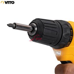 VISSEUSE CHARGABLE 12V LI-ION 2 BAT 2.0 MAH+ACCES 7PCS VITO - Image 2