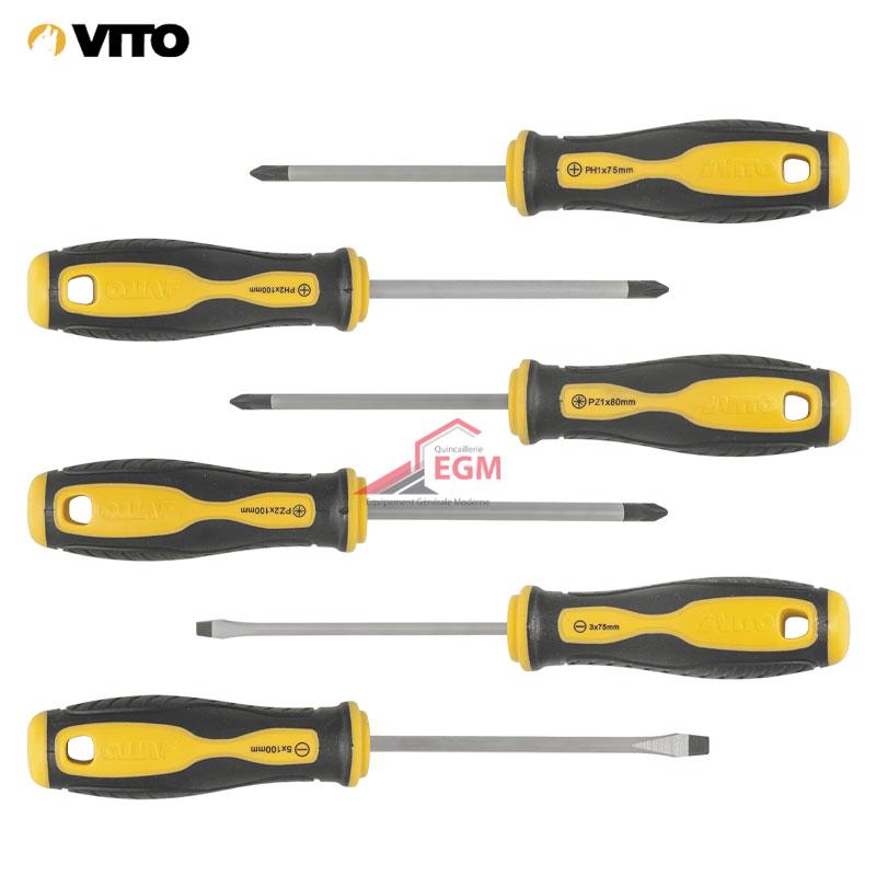 JEU DE T VIS FR-AM 6PCS VITO