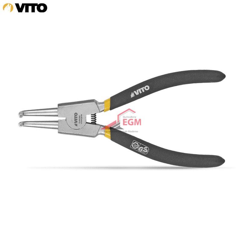 PINCE CIRCLIPS EXTER COUDE 170MM VITO