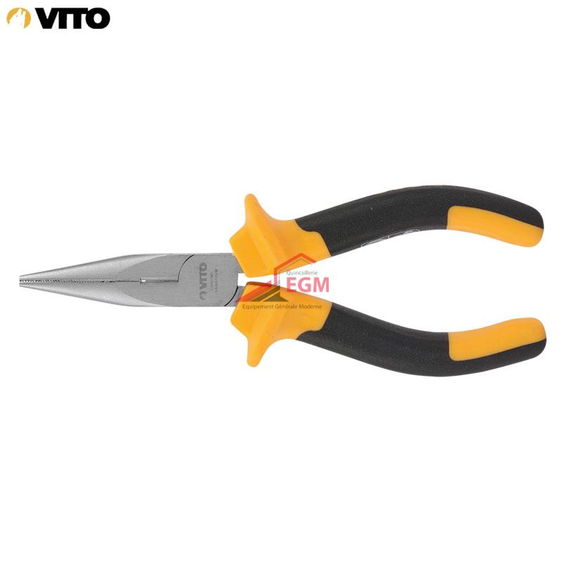 PINCE BEC 1/2 ROND DROITE 150MM CR-V VITO