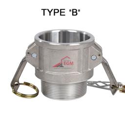 RACCORD A CAME COUPLEUR FILTE MALE EN ALUMINUM TYPE "B" - Image 1